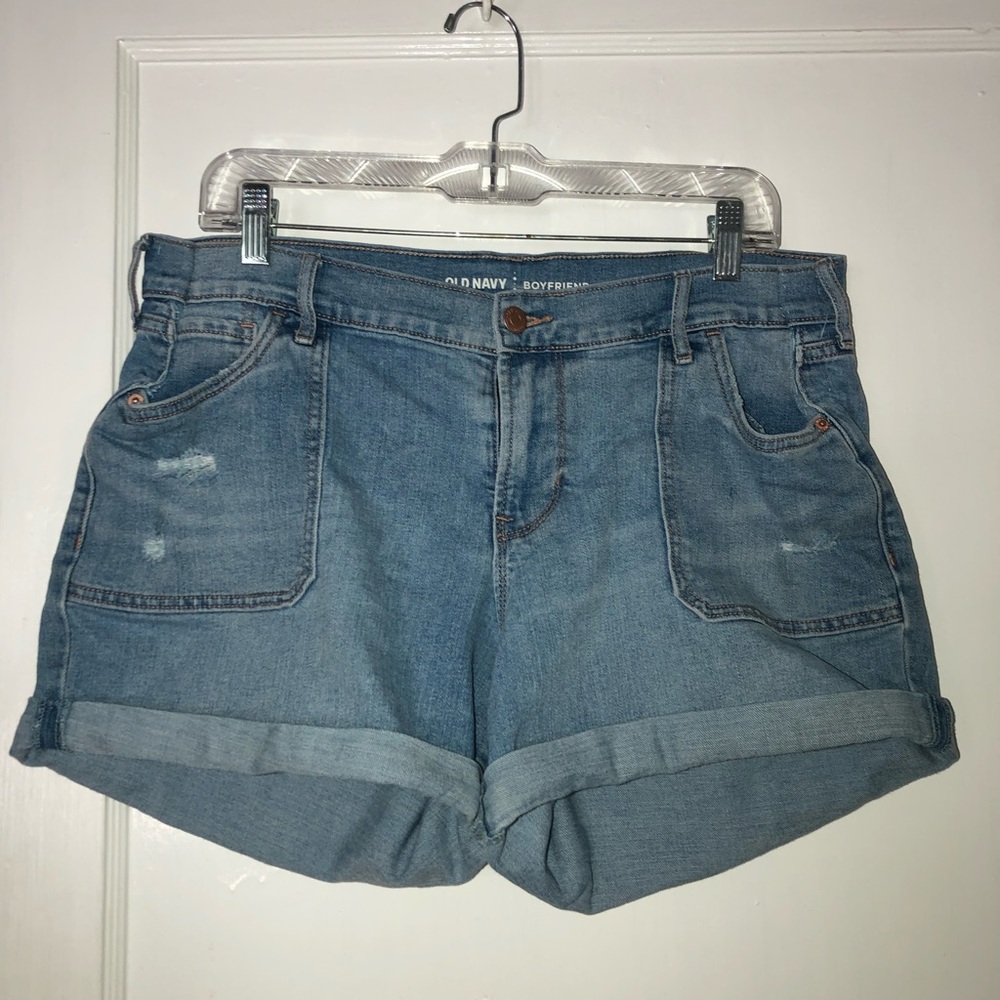 Old navy boyfriend jean shorts